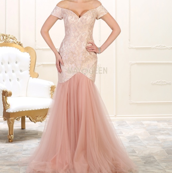 May Queen Dresses & Skirts - Formal prom off shoulder dress. Bridesmaid dresses